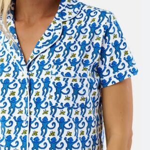Roller Rabbit Monkey pajama top